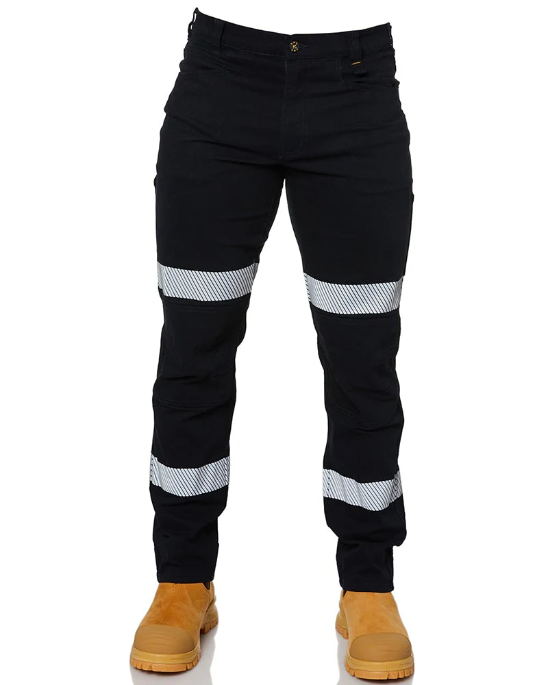 Tradies RMX Flexible Fit Utility Trousers With Tape 2 Value Pack - Navy