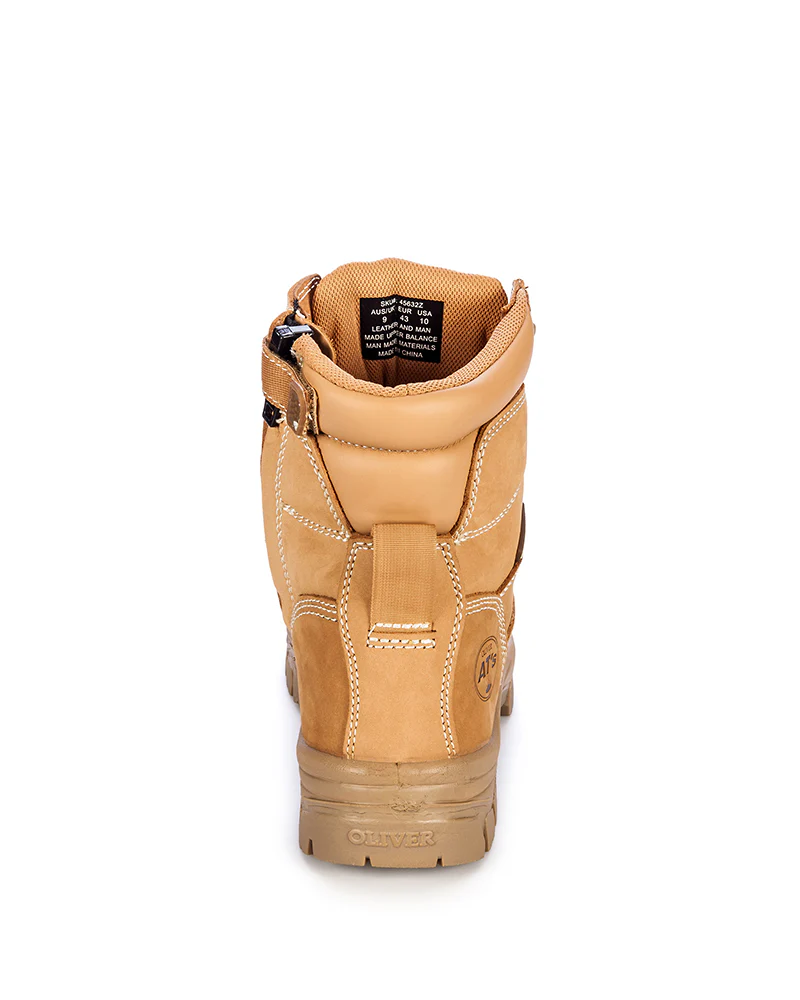 AT 45632z Composite Toe Zip Side Boot - Wheat