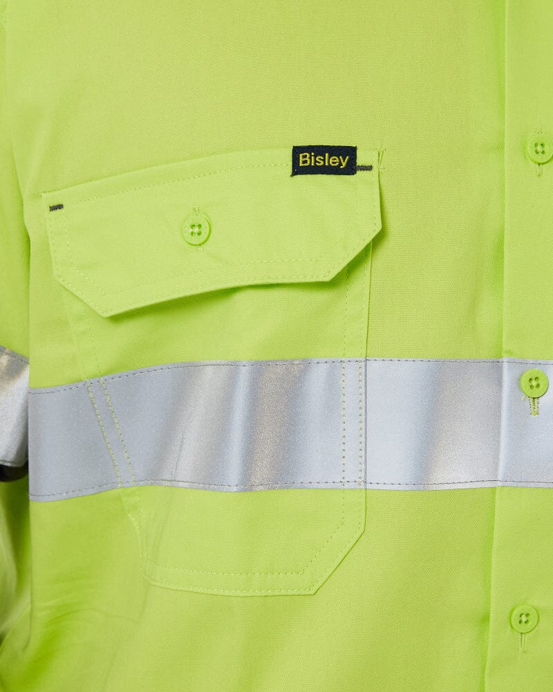 Taped Hi Vis Cool Lightweight LS Shirt - Lime/Charcoal