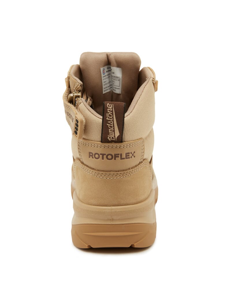 Rotoflex 8554 Zip Side Safety Boot - Sand