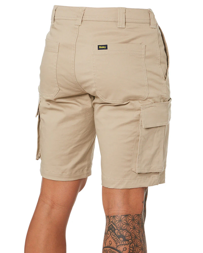 Stretch Cotton Cargo Short - Stone