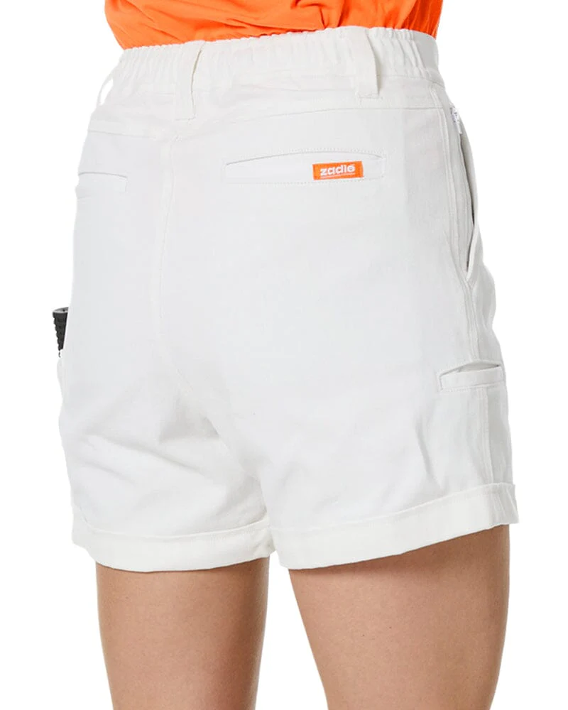 The Workz Womens Short - White