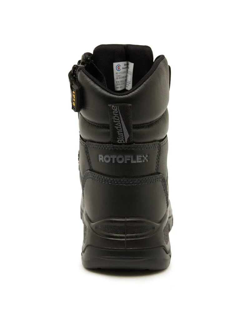 Rotoflex 9161 Chemical Resistant Zip Side Safety Boot - Black