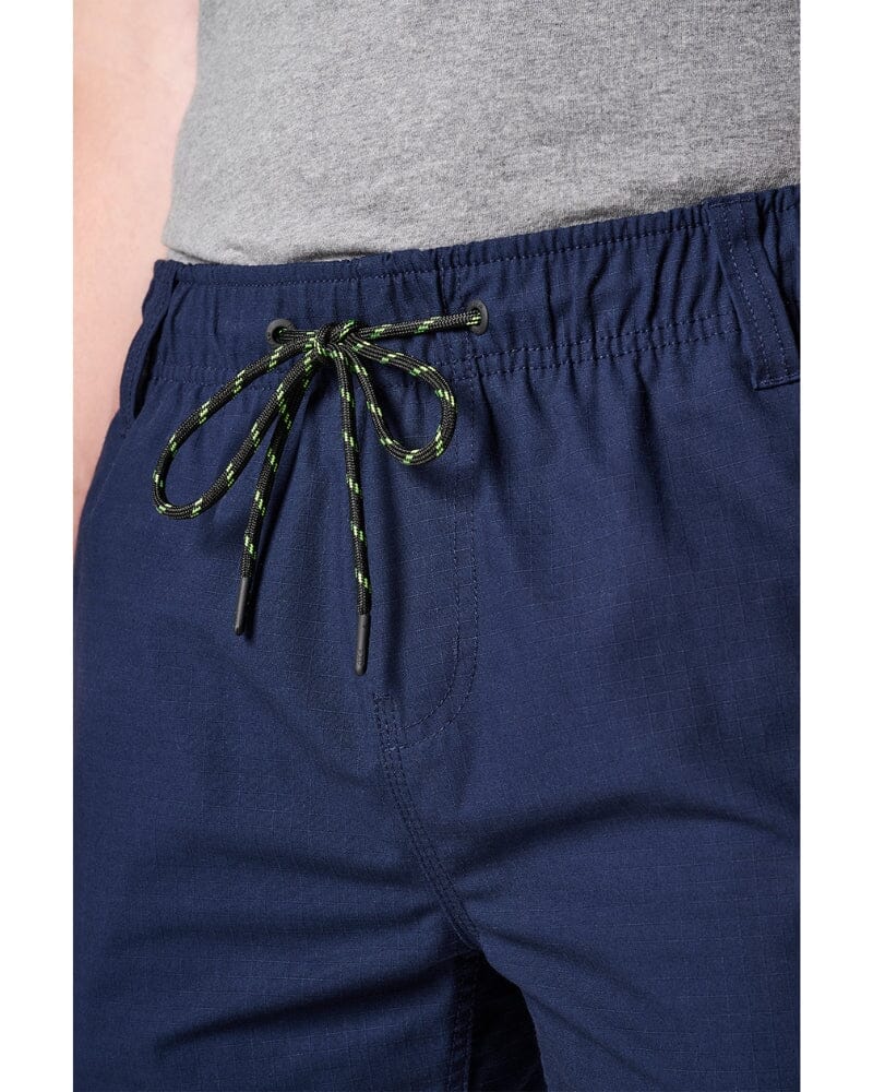 Tradies WS-7 Elastic Waist Stretch Utility Short 2 Value Pack - Navy/Navy