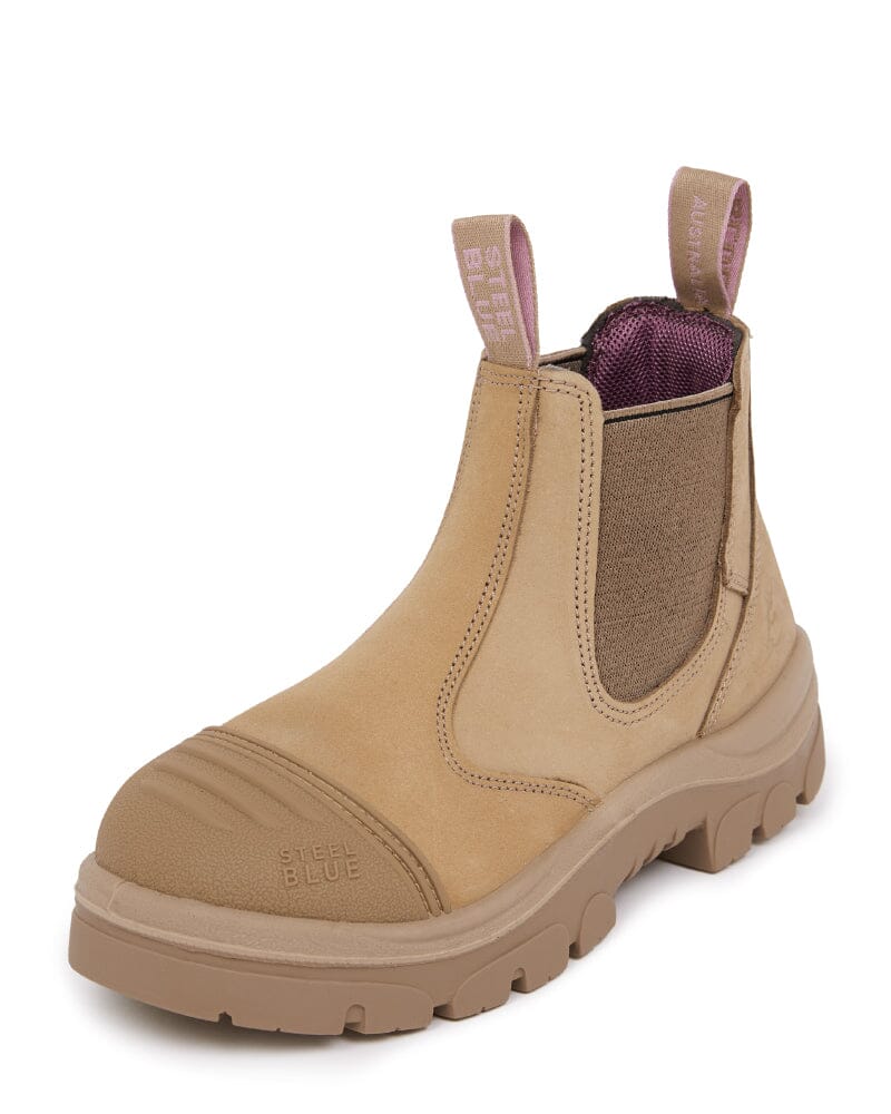 Ladies Hobart Scuff Safety Boot - Sand