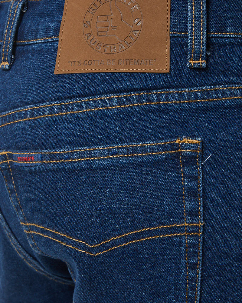 Denim Trucker Shorts - Denim