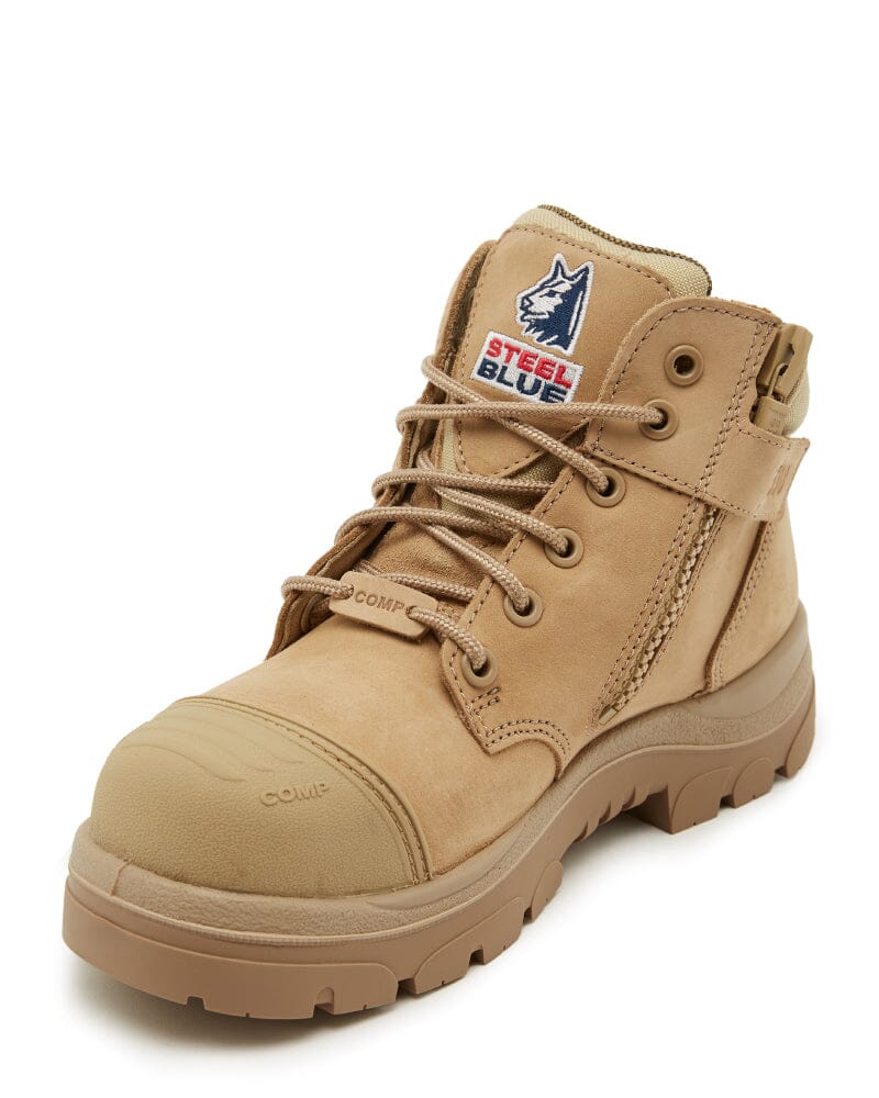 Parkes Zip Scuff Composite Safety Boot - Sand