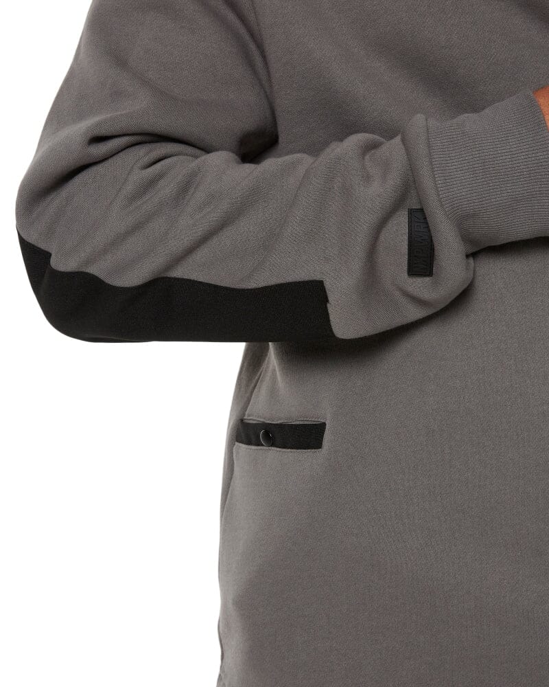 Blueprint Dual Curved Hoodie - Charcoal