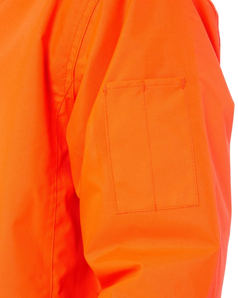 Hi Vis Bomber Jacket - Orange/Navy