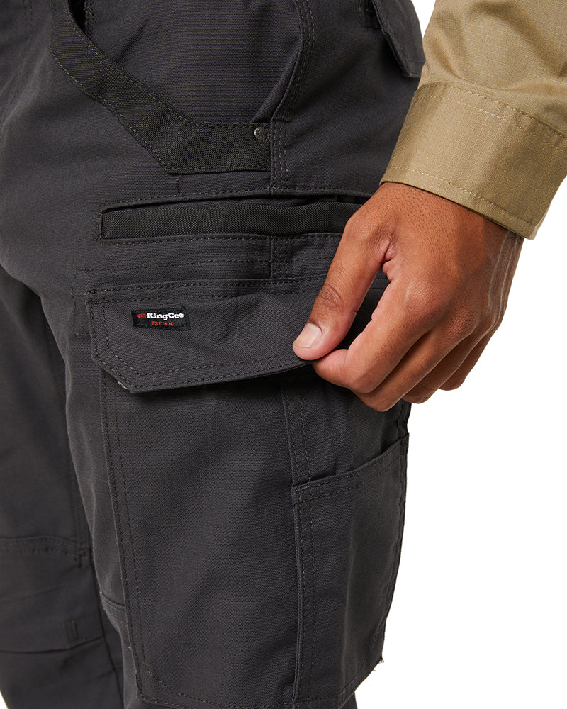 Tradies Stretch Cargo Pant - Charcoal