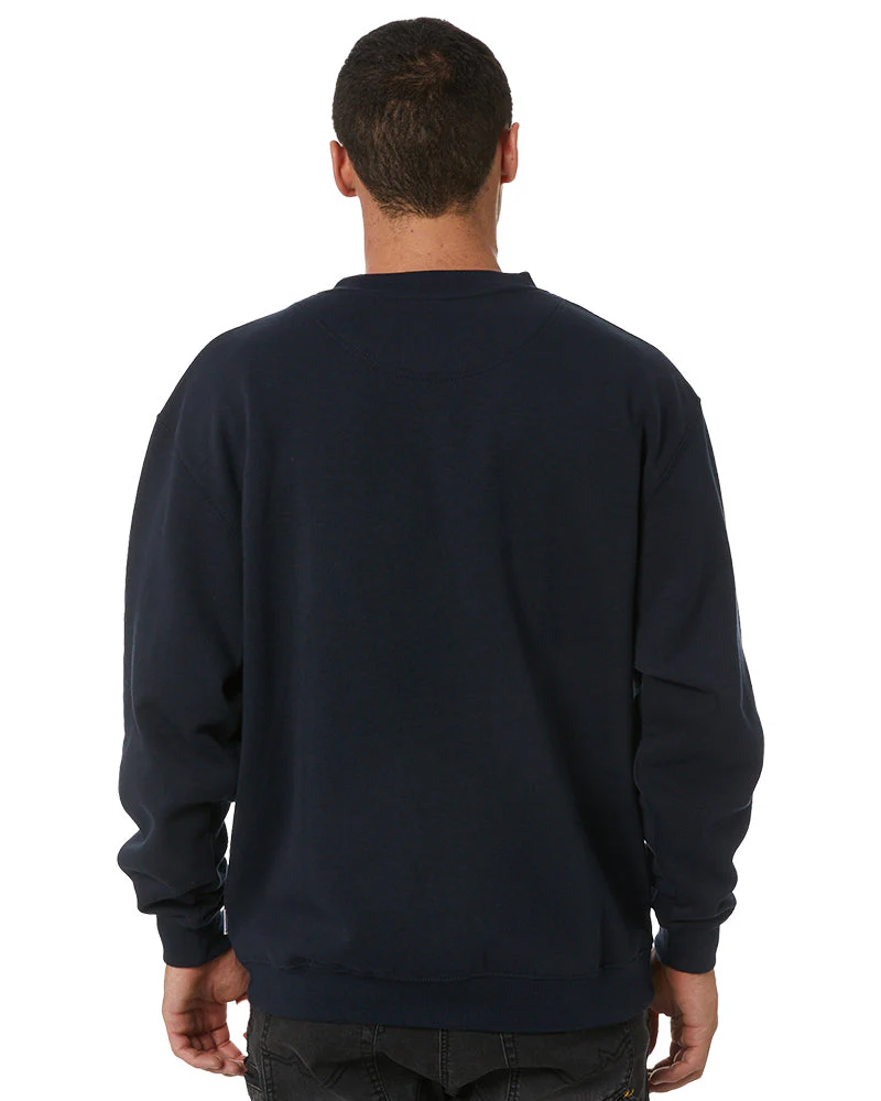 Fleece Crew Neck Sloppy Joe - Navy