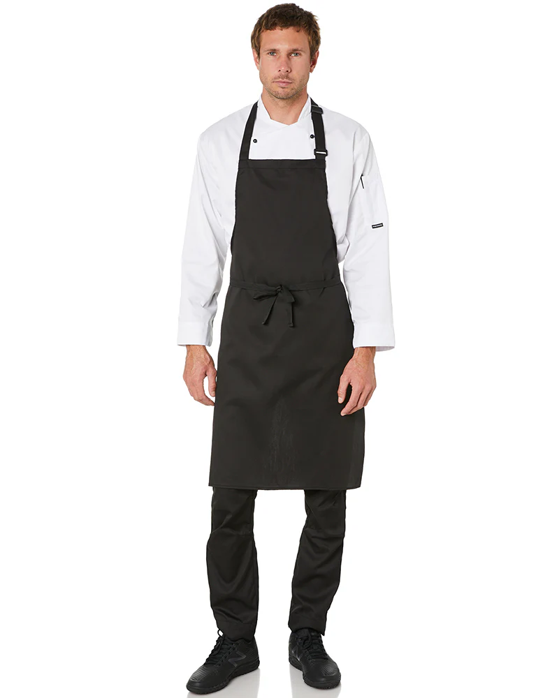 Polycotton Bib Apron - Black