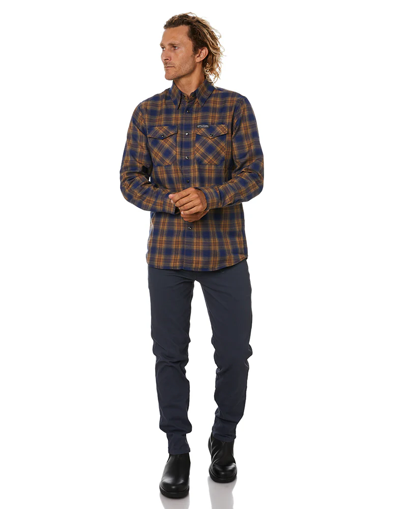 Cotton Stretch Jeans - Gunmetal Blue