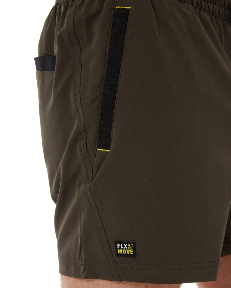 Flex and Move 4-Way Stretch Elastic Waist Short - Green