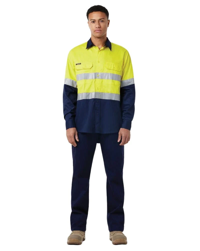 Vented Drill Shirt Taped - Yellow/Navy