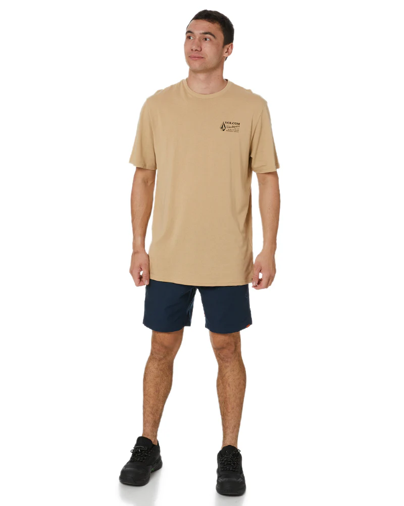 Caliper Elastic Waist Work Short - Navy