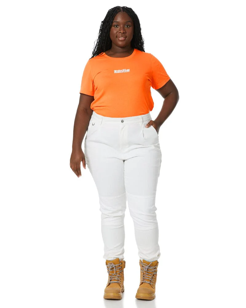 The Workz Womens Pant - White
