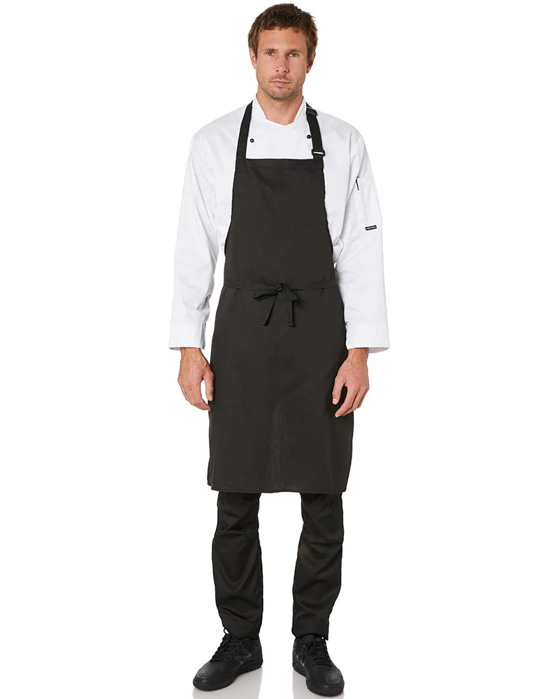 Polycotton Bib Apron - Black
