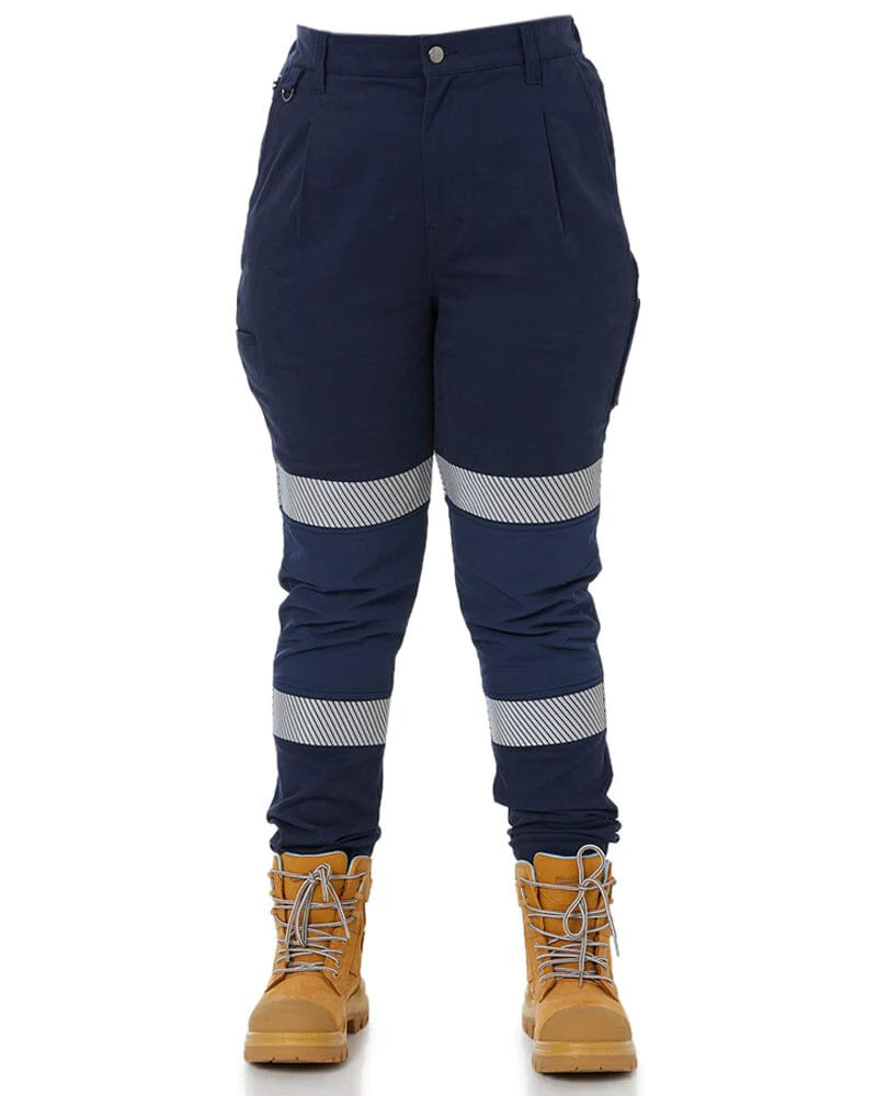 Tradies The Workz Womens Taped Pant 2 Value Pack - Navy