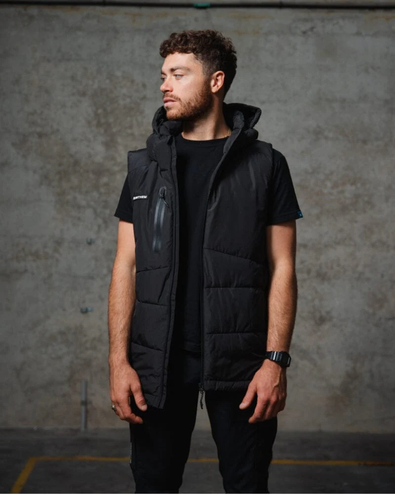 Triumph Puffer Vest - Black