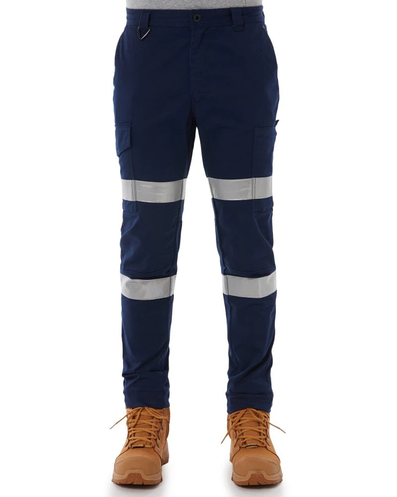 Stretch Bio Motion Taped Cuffed Cargo Pant - Navy