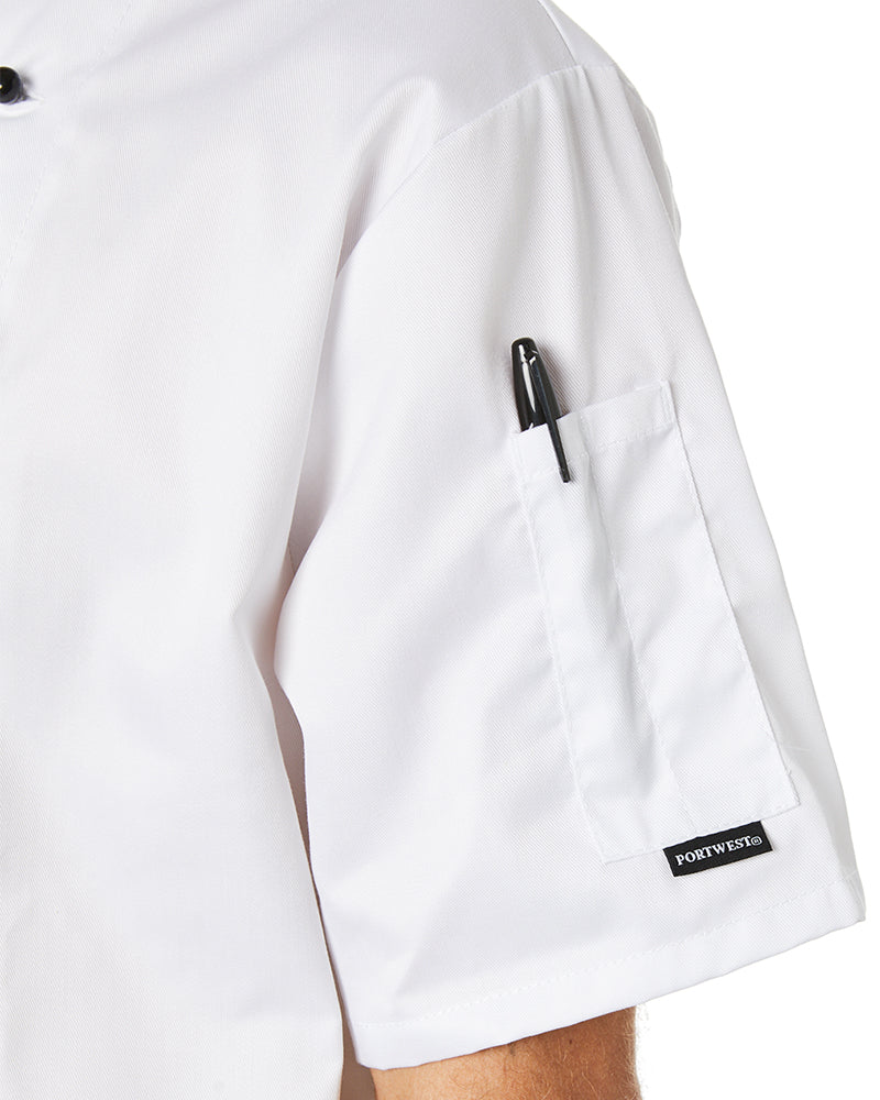 Kent Chefs SS Jacket - White