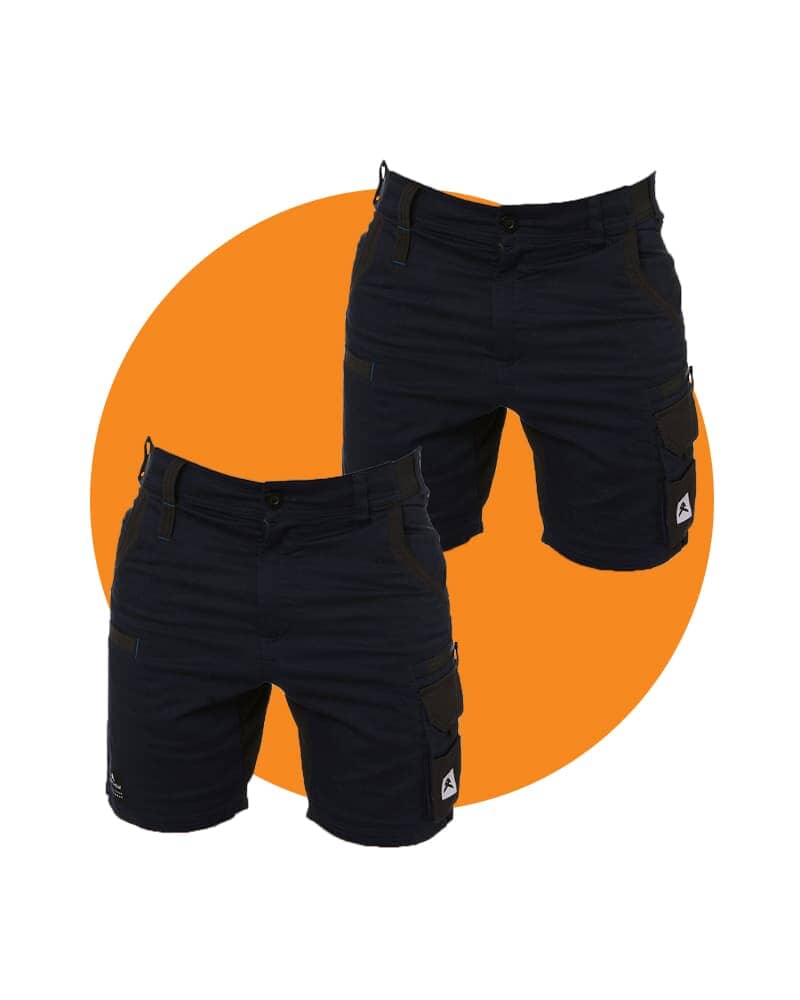 Tradies Victory Short Twin Value Pack - Navy