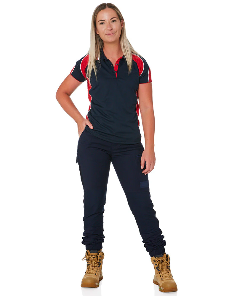 WP-4W Ladies Stretch Cuffed Work Pants - Navy