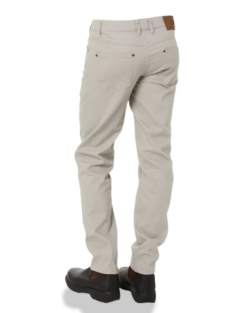 Cotton Stretch Jeans - Cement
