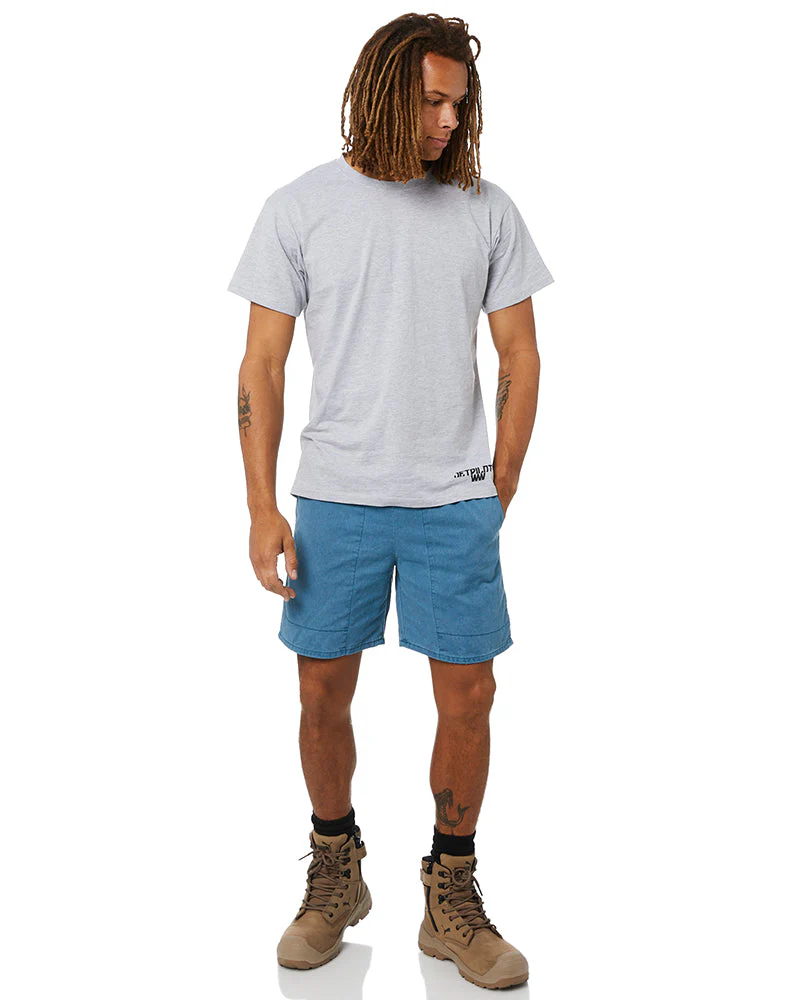 Ruggers Pigment Dyed Elastic Waist Short - Morrocan Blue