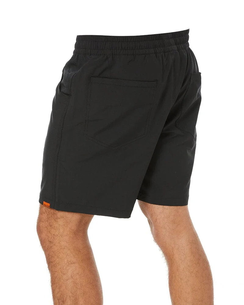 Rack Elastic Waist Hybrid Short - Black