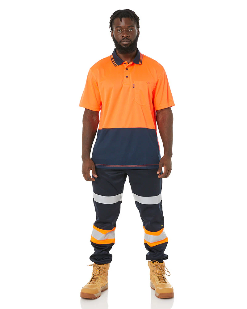 Taped Biomotion Track Pants - Orange/Navy