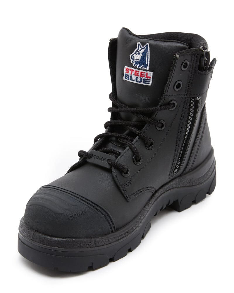 Argyle Zip Scuff Cap Composite Safety Boot - Black