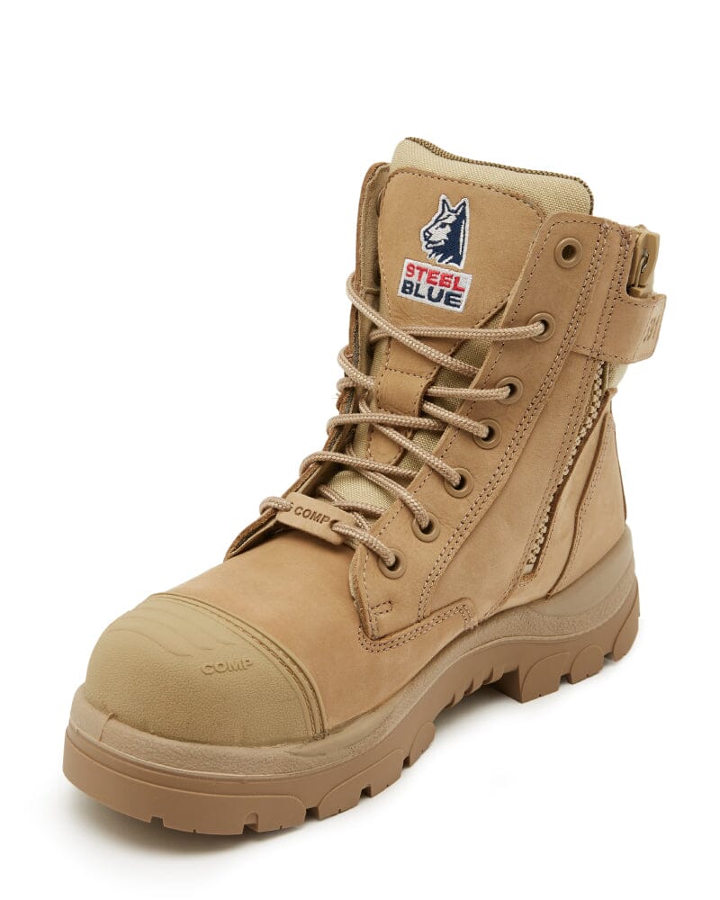 Southern Cross Zip Side Composite Safety Boot - Sand