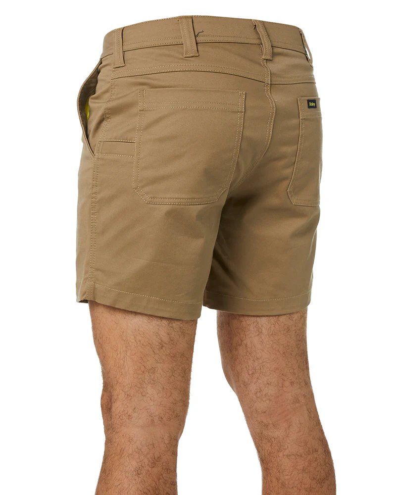 Stretch Cotton Short Short - Khaki