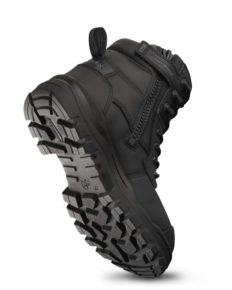 RotoFlex 8561 High Zip Side Safety Boot - Black
