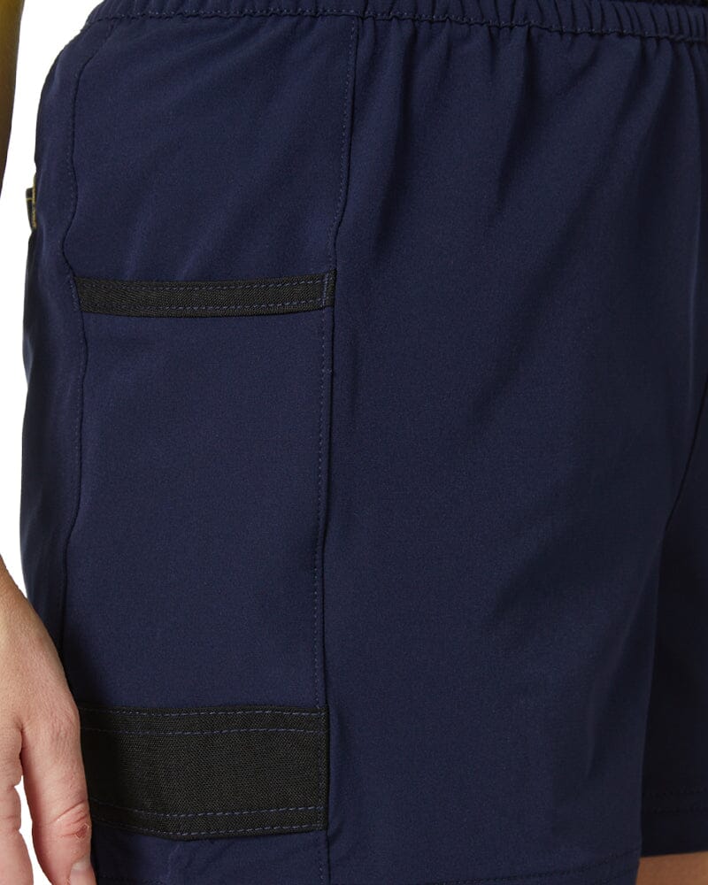 Womens Flex and Move 4-Way Stretch Elastic Waist Short - Navy