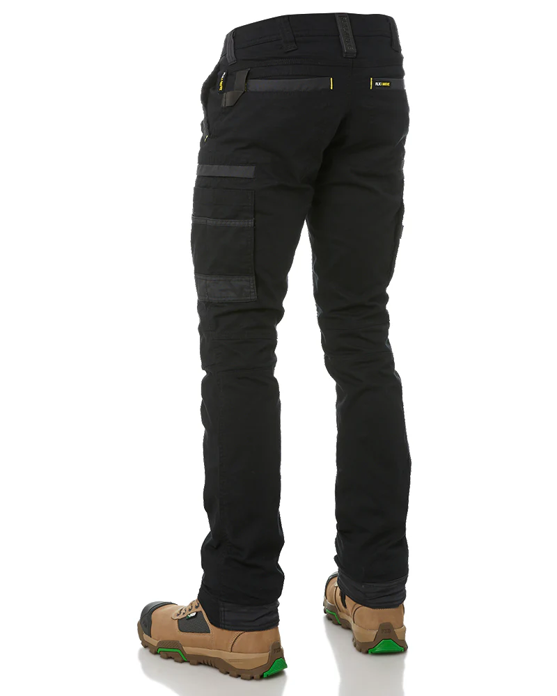 Tradies Flex and Move Stretch Cargo Utility Pant 2 Value Pack - Black