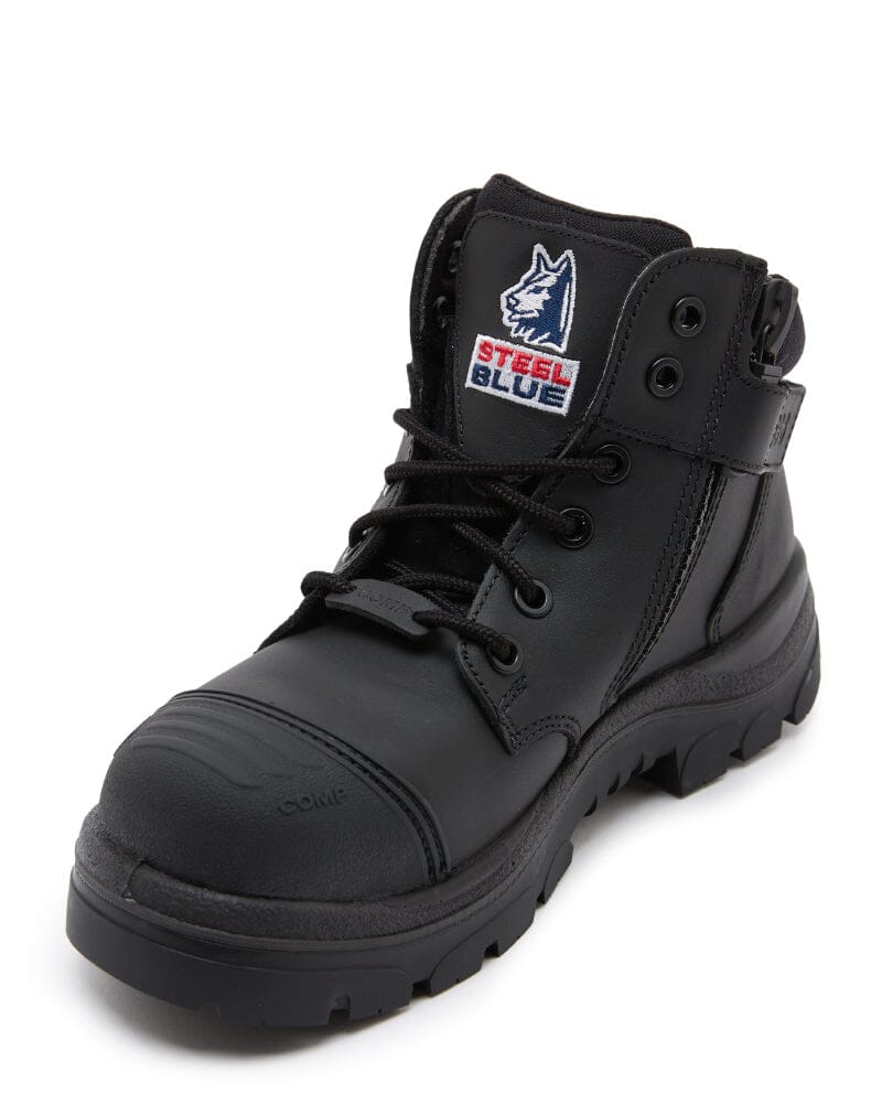 Parkes Zip Scuff Composite Safety Boot - Black