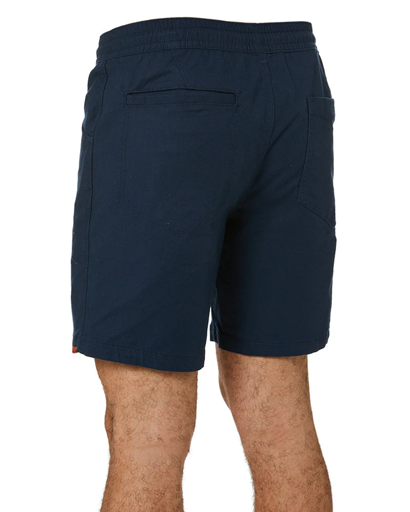 Caliper Elastic Waist Work Short - Navy