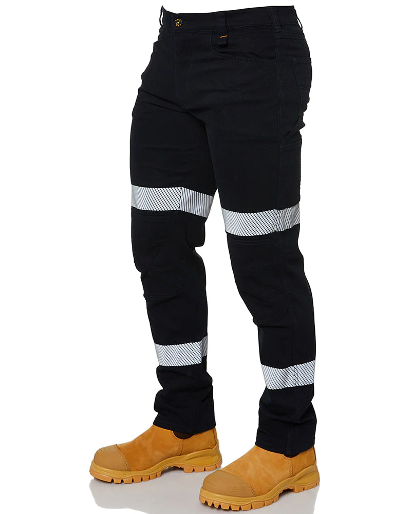 Tradies RMX Flexible Fit Utility Trousers With Tape Value Pack - Navy
