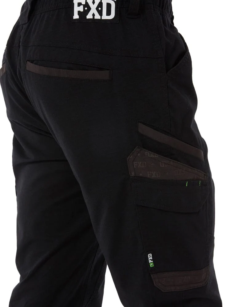 WP-12 Elastic Waist Stretch Ripstop Work Pant - Black