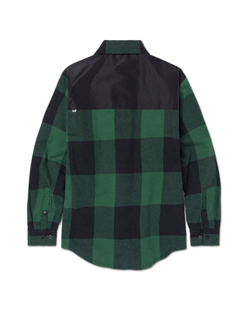 Block Insulated Shirt Jacket - Pine Needle/Black