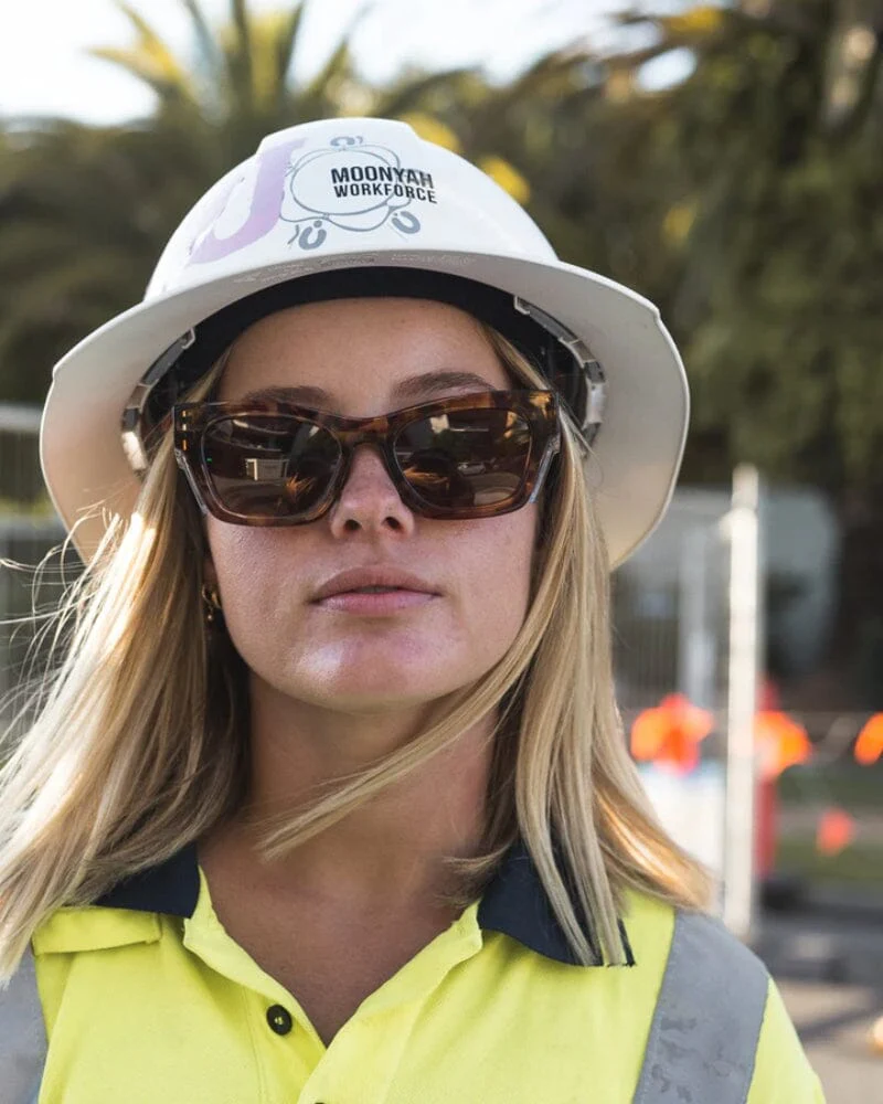 Browse Brown Polarised Safety Glasses - Hazel Tortoise