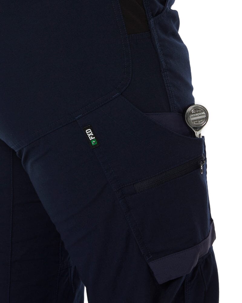 WP-8W Womens Cuffed Stretch Ripstop Work Pant - Navy