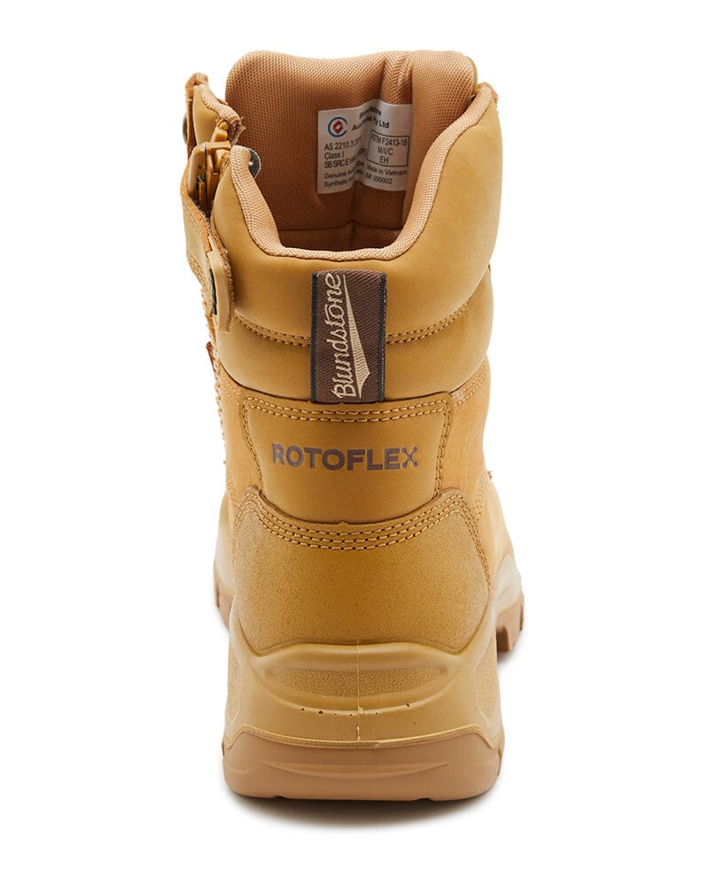 RotoFlex 9060 Zip Side Safety Boot - Wheat