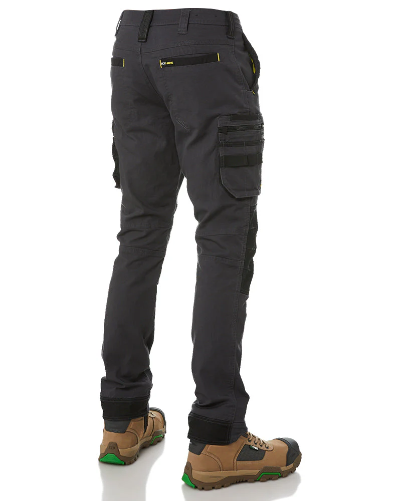 Flex and Move Stretch Utility Zip Cargo Pant - Charcoal