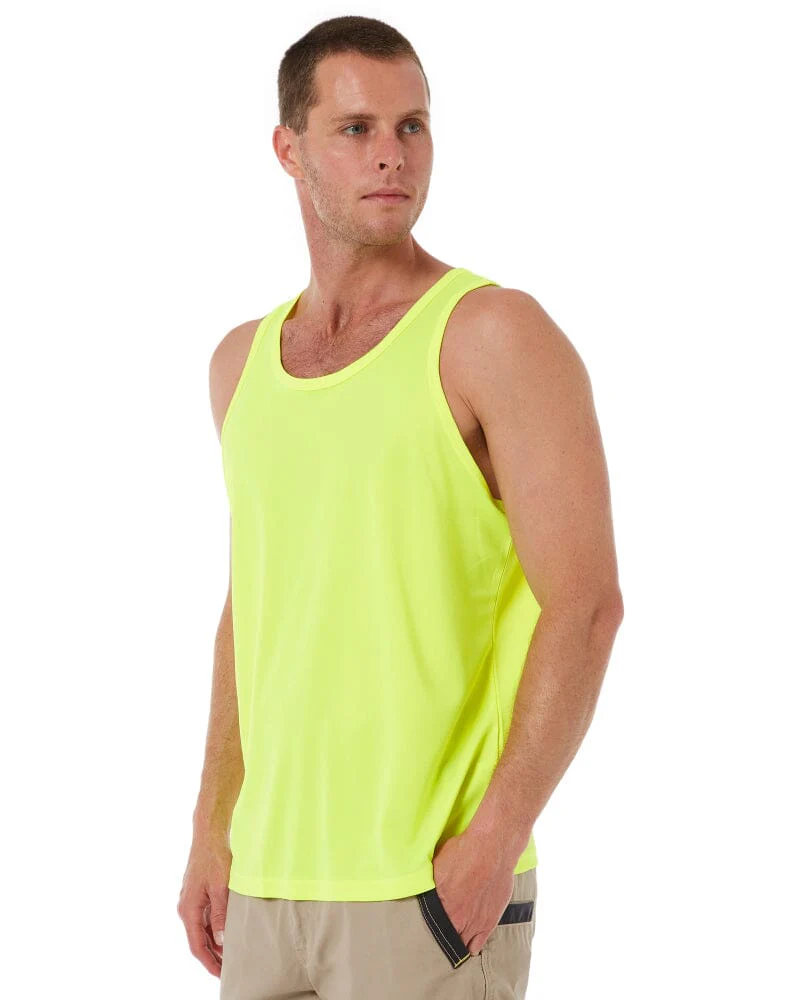 Recycled Hi Vis Singlet - Yellow