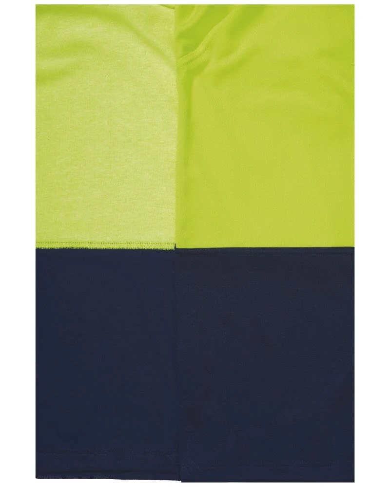 Hi Vis Short Sleeve Polo - Yellow/Navy