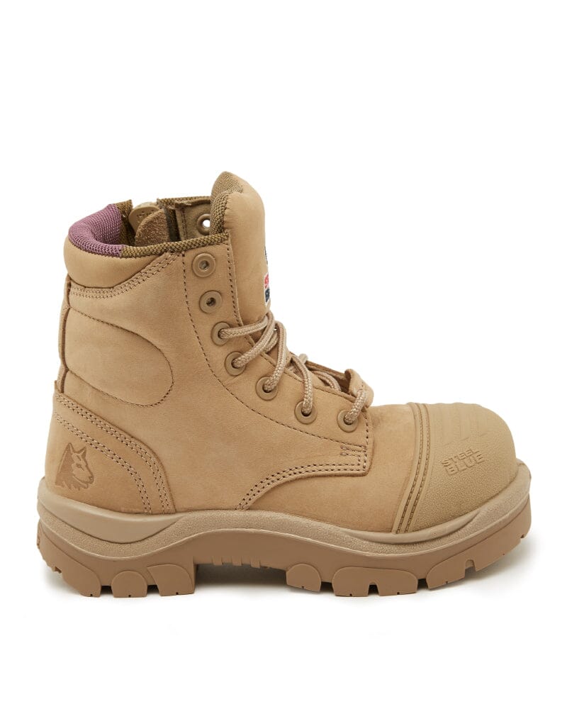 Ladies Argyle Scuff Cap Composite Safety Boot - Sand